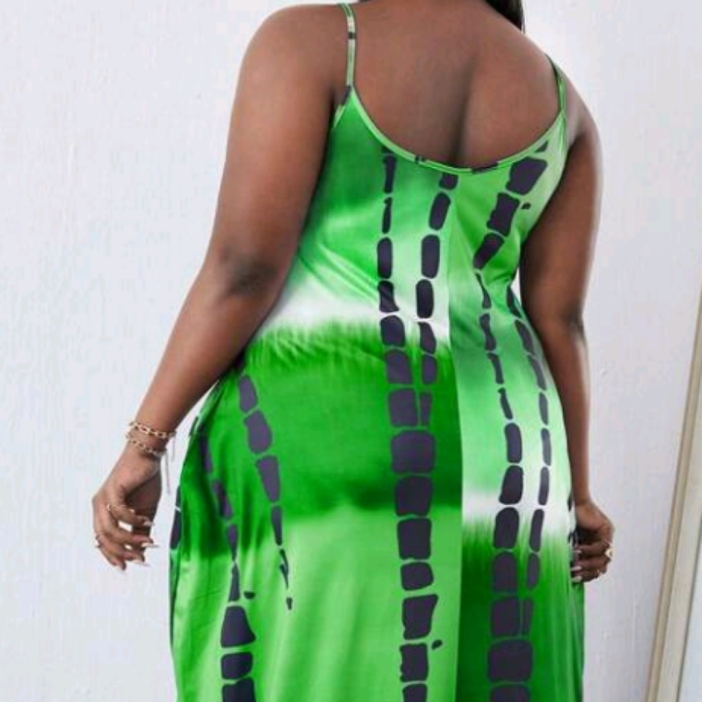 Hidden Pocket Tie Dye Cami Maxi Dress - Picture 2 of 5